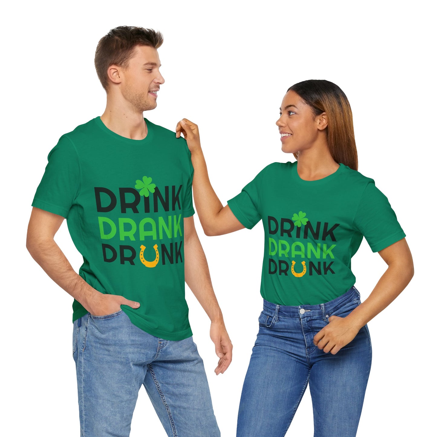 Drink Drank Drunk Unisex Jersey Short Sleeve Tee