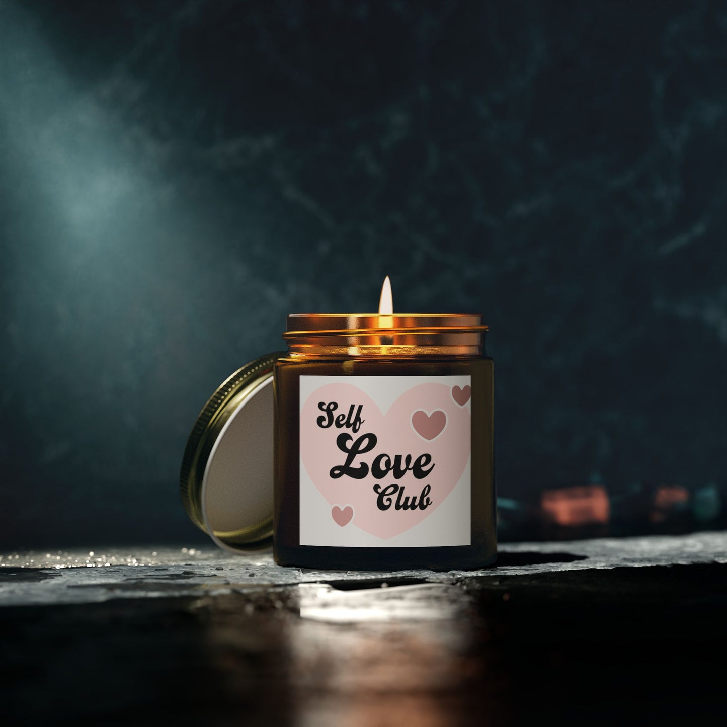 Self Care Scented Candles, Coconut Apricot Wax (4oz, 9oz)