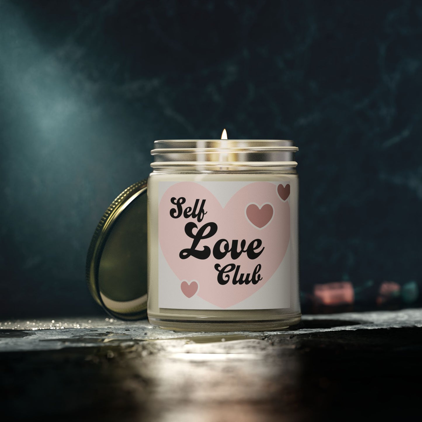 Self Care Scented Candles, Coconut Apricot Wax (4oz, 9oz)