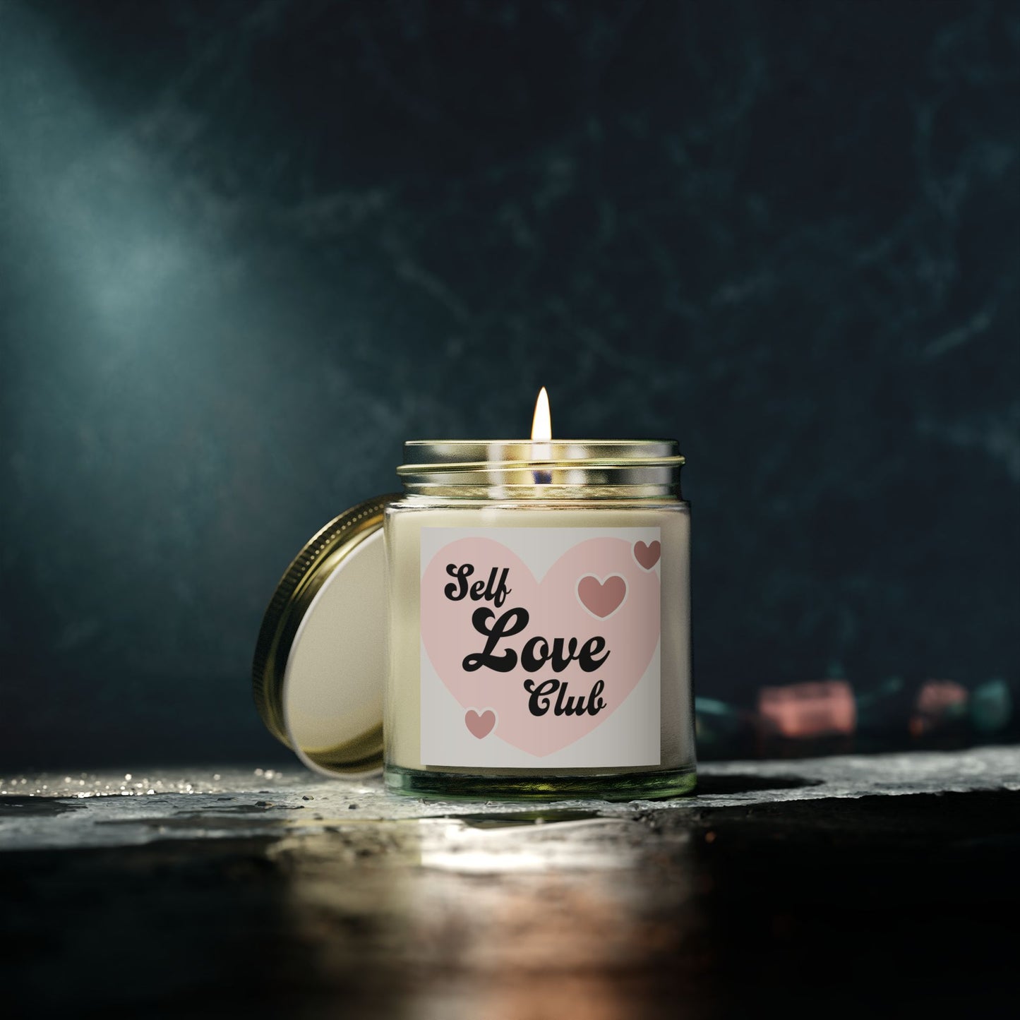 Self Care Scented Candles, Coconut Apricot Wax (4oz, 9oz)